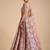 Pink embroidered lehenga choli with dupatta
