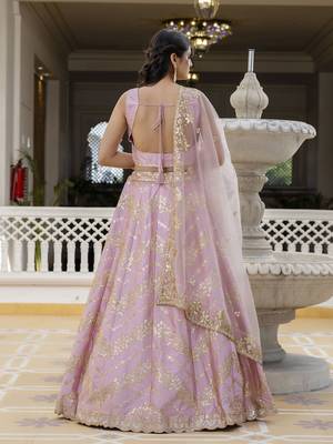 TrePink embroidered lehenga choli with dupatta 2