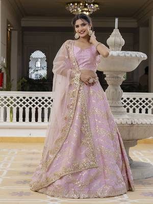 TrePink embroidered lehenga choli with dupatta 3