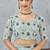 Sky blue color zirkon cut border worksatin digital printed saree with blouse