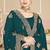 Morpeach color zirkon work & codding embroidered georgette saree with blouse