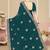 Morpeach color zirkon work & codding embroidered georgette saree with blouse