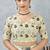 Lemon color zirkon cut border worksatin digital printed saree with blouse
