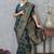 morpeach color banarasi silk blend meenakari work saree with blouse