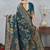 morpeach color banarasi silk blend meenakari work saree with blouse