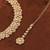 Flower design antique gold plated brown uncut kundan stone choker jewellery sets for women