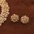 Flower design antique gold plated brown uncut kundan stone choker jewellery sets for women