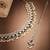 Pear shape pearl guchha antique gold plated blue uncut kundan stone choker jewellery sets for women