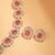 Round and oval shape antique gold plated red uncut kundan stone choker jewellery sets for women