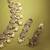 Round shape pearl guchha antique gold plated brown kundan stone brass choker necklace set for women