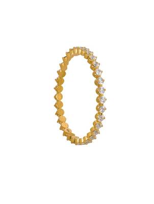 gold sterling silver bangles with polished finish 2