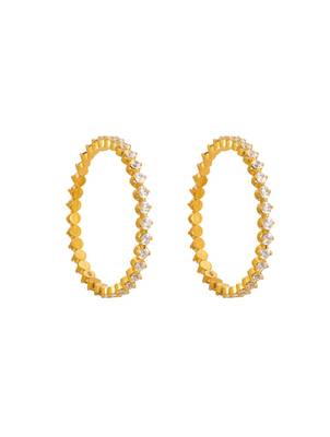 gold sterling silver bangles with polished finish 3