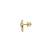 blue silver stud earrings with gold plated finish