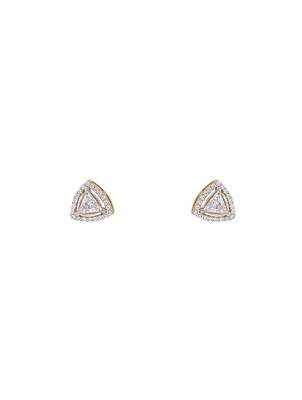 white sterling silver earrings with polished design 2