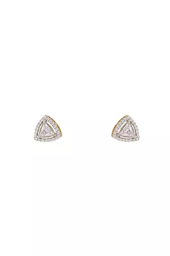 white sterling silver earrings with polished design