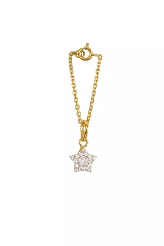 white silver watch charm with gold plated texture