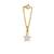 white silver watch charm with gold plated texture