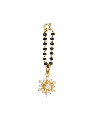 white silver watch charm with gold plated surface 2