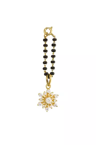 white silver watch charm with gold plated surface