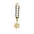 white silver watch charm with gold plated surface