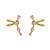 gold silver ear cuffs with yellow gold minimal curve design