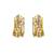 white silver earrings with gold plated minimal drop design