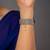 white silver watch charm with gold plated style