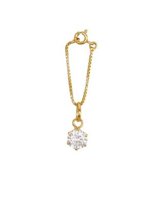 white silver watch charm with gold plated finish work 2