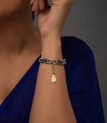 gold silver watch charm with gold plated work