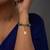 gold silver watch charm with gold plated work