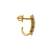white silver earrings with gold sleek long dangler style