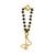 gold silver watch charm with gold plated design