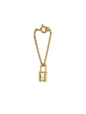 gold silver watch charm with gold plated finish 2