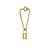gold silver watch charm with gold plated finish