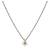 green silver mangalsutra with gold bead stone pendant