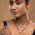white silver mangalsutra with beaded gold pendant chain