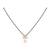 white silver mangalsutra with black bead gold pendant chain