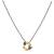 blue silver mangalsutra with gold plated stone pendant