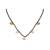 white silver mangalsutra with gold black bead pendant