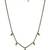 green silver mangalsutra with gold green stone pendant