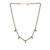 green silver mangalsutra with gold green stone pendant