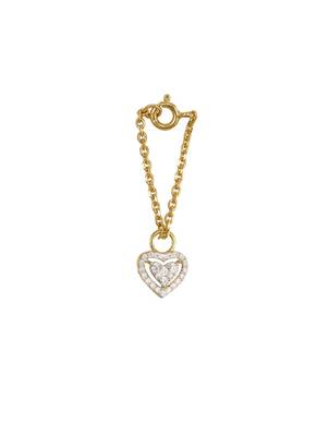 Gold plated watch charm in sterling silver 2