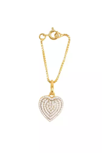 white silver watch charm with gold plated design