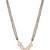 white silver mangalsutra with beaded chain gold pendant