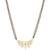 white silver mangalsutra with black bead chain work