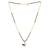 blue silver mangalsutra with gold blue stone pendant