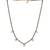 white silver mangalsutra with bead chain gold pendant