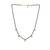 white silver mangalsutra with bead chain gold pendant