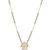 white silver mangalsutra with gold bead chain pendant