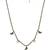 multicolor silver mangalsutra with blue stone gold chain
